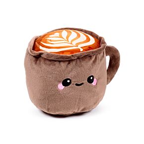 Bouillotte Micro-ondable Peluchée à la lavande - Foodiemals Cappuccino 