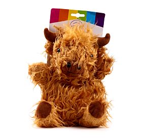 Bouillotte Micro-ondable Peluchée Highland Coo Cow - Vache Animal de la Ferme