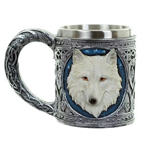 Chope de Décoration - Loup Blanc