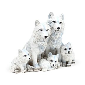 Famille de Loups et Louveteaux