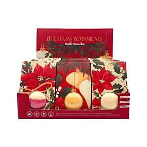 Bombe de Bain dans sa boîte cadeau - Fleurs de Noël