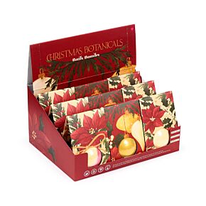 Bombe de Bain dans sa boîte cadeau - Fleurs de Noël Bombe de Bain dans sa boîte cadeau - Fleurs de Noël