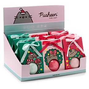 Boule de Bain avec Emballage Cadeau Noël Pusheen - Chat
