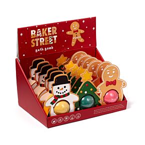 Bombe de Bain dans sa boïte cadeau - Noël Gingerbread Baker Street 