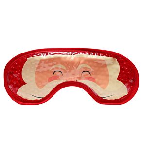 Masque Gel Apaisant pour les Yeux avec Doublure Peluchée - Père Noël
