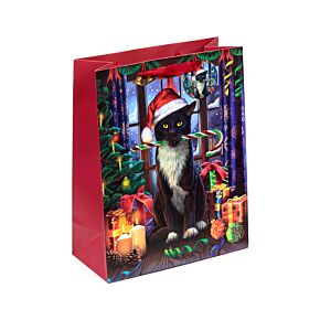 Sac Cadeau ( Grand ) - Lisa Parker Chat Krampus Noël