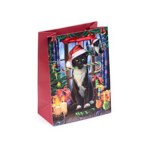 Sac Cadeau ( Moyen ) - Lisa Parker Chat Krampus Noël