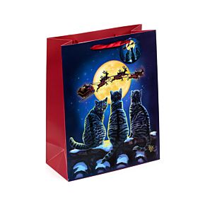 Sac Cadeau ( Grand ) - Lisa Parker Chats de Noël