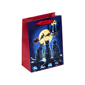 Sac Cadeau ( Moyen ) - Lisa Parker Chats de Noël 