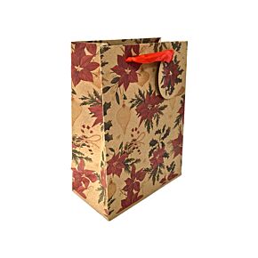Sac Cadeau ( Moyen ) - Plantes de Noël