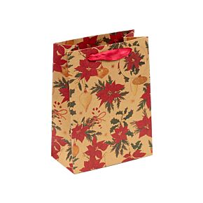 Sac Cadeau ( Moyen ) - Plantes de Noël