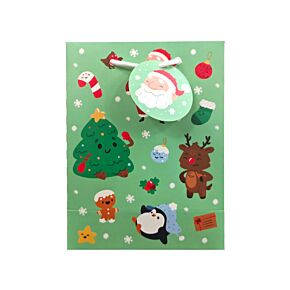 Sac Cadeau ( Moyen ) -  Jingle Bunch Noël 