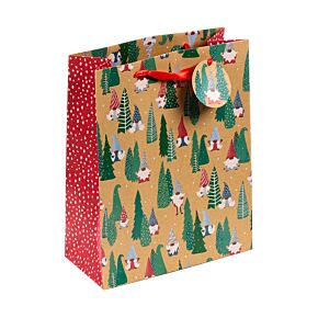 Sac Cadeau ( Grand ) - Gnomes de Noël