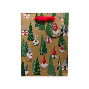 Sac Cadeau ( Moyen ) - Gnomes de Noël