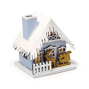 Maison de Noël à LED - Traineau doré 