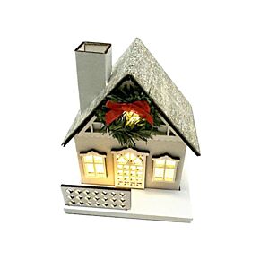 Maison de Noël à LED - Merveilles Hivernales Couronne 