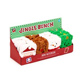 Mini Bloc-notes A7 Peluché - Jingle Bunch Noël 