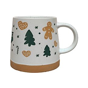 Mug en grès - Motif Bonhomme pain d'Epices 
