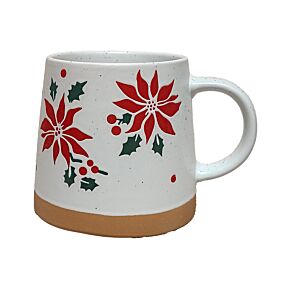 Mug en grès - Poinsettia