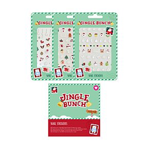 Autocollants pour les ongles effrayants - Jingle Bunch Noël