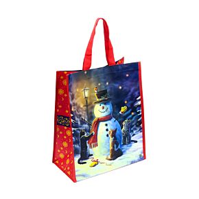 Sac de Courses Réutilisable Lisa Parker -  Chats de Noël & Bonhomme de Neige 