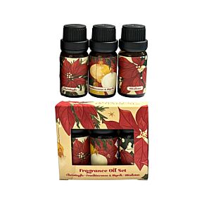 Lot de 3 Huiles Parfumées - Plantes de Noël 