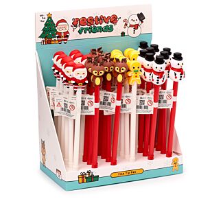 Stylo pointe fine Amis Festifs de Noël