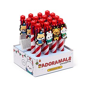 Stylo Multi-couleur (6 Couleurs) avec Charme - Christmas Adoramals 