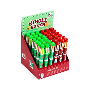 Stylo multi-couleur - Jingle Bunch Noël (6 Couleurs)