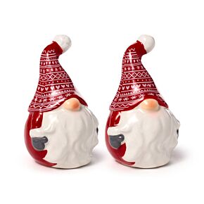 Ensemble Salière & Poivrière en céramique - Lutins de Noël Scandi - Jolly Gonks