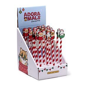 Crayon avec Embout Décoratif PVC - Adoramals de Noël