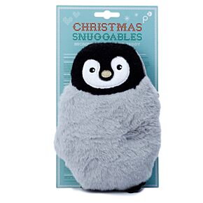 Bouillotte Micro-ondable Peluchée Ronde - Pingouin