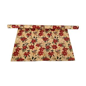 Rouleau de papier cadeau 3m - Plantes de Noël 