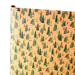 Rouleau de papier cadeau 3m - Jolly Gonk Gnome de Noël