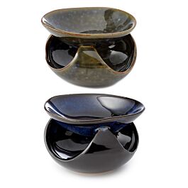 Brûleur A Huile Abstrait Bleu Foncé