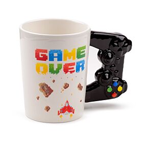 Mug à Anse Décorée Game Over - Imprimé Jeu Vidéo Pixellisé Mug à Anse Décorée Game Over - Imprimé Jeu Vidéo Pixellisé