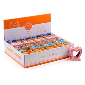 Brûleur A Huile Couleur Vive Découpe En Forme De Cœur