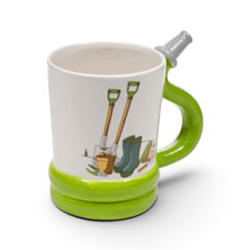 Mug en céramique avec anse en forme de tuyau