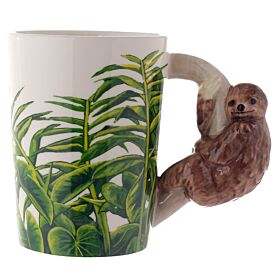 Mug à Anse Décorée - Paresseux Jungle Explorer