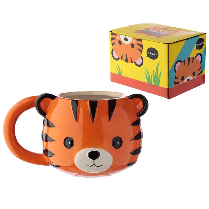 Mug en Céramique Animal Jungle & Zoo Adoramals - Tête de Tigre