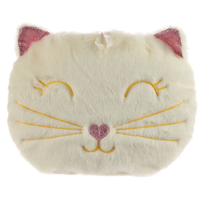 Bouillotte A Eau Peluchee Coussin Chat