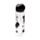 Gourde 600ml en Plastique Renforcé avec Bouton-poussoir - Lucky le Chat Noir 