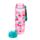 Gourde 600ml en Plastique Renforcé avec Bouton-poussoir - Cerises