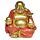 Figurine Mini Bouddha Chinois Porte-bonheur Pailleté 8cm