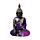 Figurine Boudha Thai Meditation Violet & Noir 