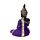 Figurine Boudha Thai Meditation Violet & Noir 
