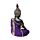 Figurine Boudha Thai Meditation Violet & Noir 