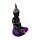 Figurine Boudha Thai Meditation Violet & Noir 