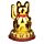 Figurine Maneki Neko Signe de Main - Chat Porte-bonheur Doré