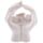 Ange Dormant dans des Mains avec LED